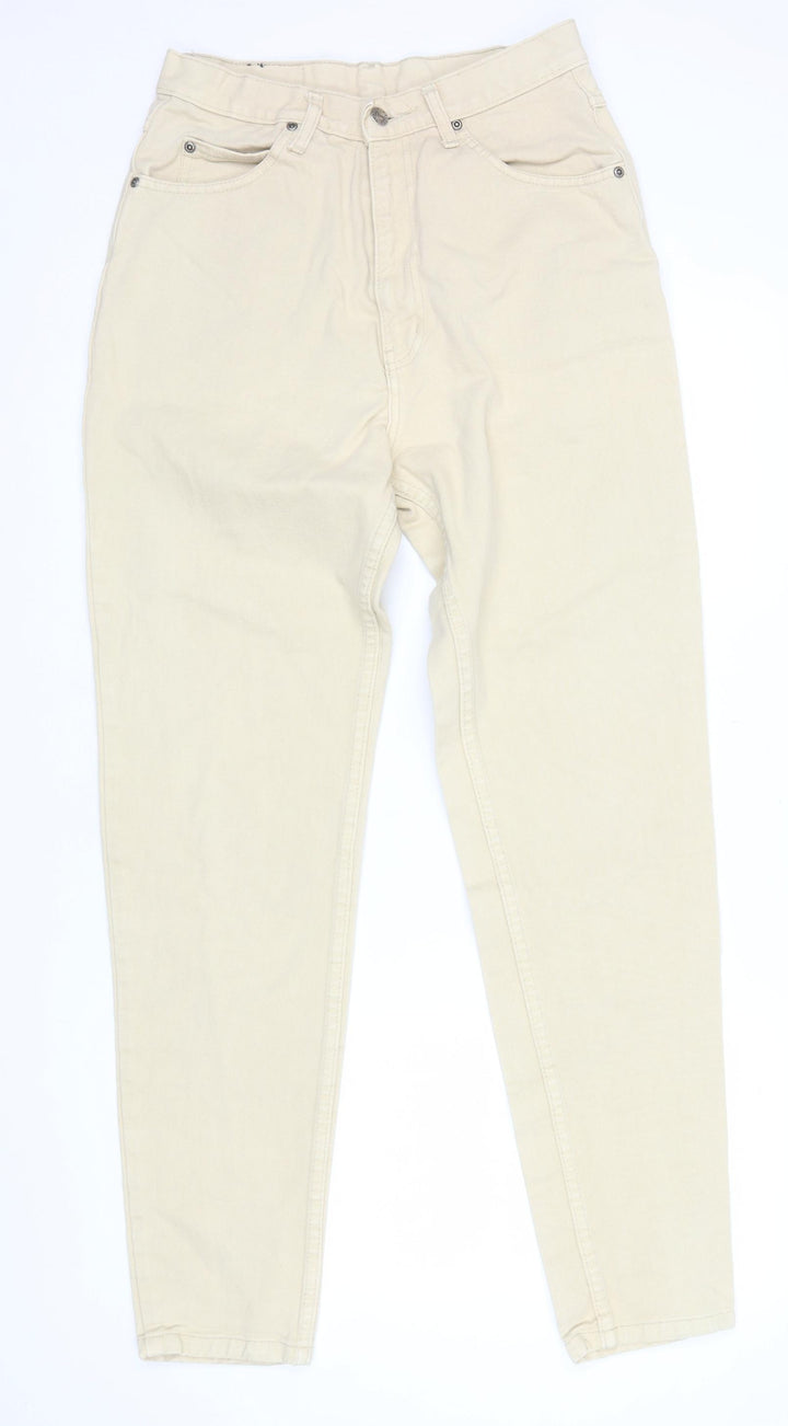 The Trader Jeans Company Women’s Beige Straight Leg Cotton Jeans Size 14