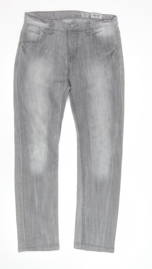 Fashioned House Women’s Grey Straight Leg Denim Jeans W30 L32