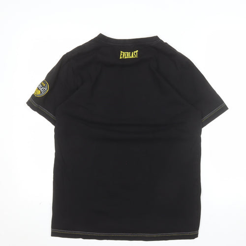 Everlast Men's Black Boxing Graphic Crew Neck T-Shirt Size S