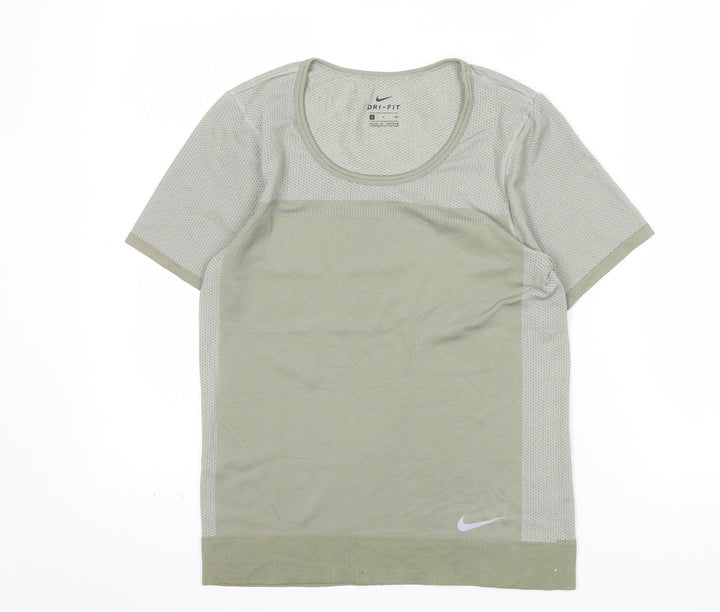 Nike Women's Green Dri-FIT Short Sleeve Athletic T-Shirt Size S