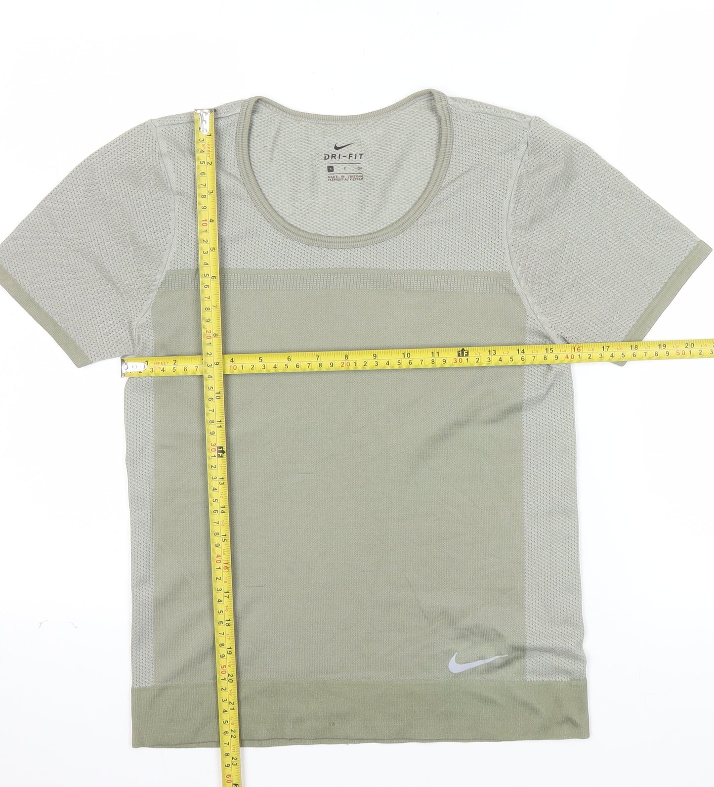 Nike Women's Green Dri-FIT Short Sleeve Athletic T-Shirt Size S