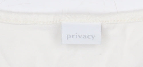 Privacy Womens Ivory Tank Top Size 14 Sleeveless Basic Jersey Vest