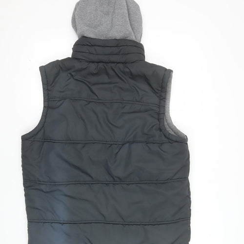 Tokyo Laundry Men's Blue Hooded Bodywarmer Gilet Size M