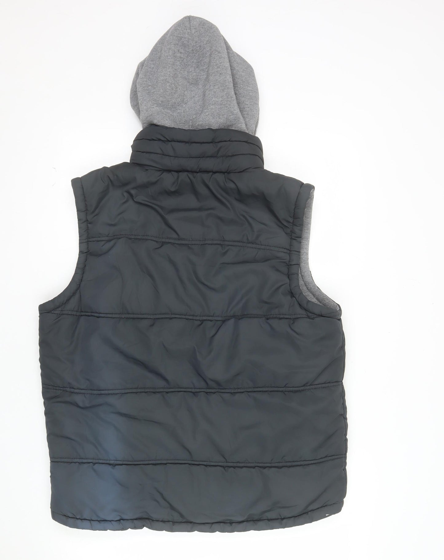 Tokyo Laundry Men's Blue Hooded Bodywarmer Gilet Size M