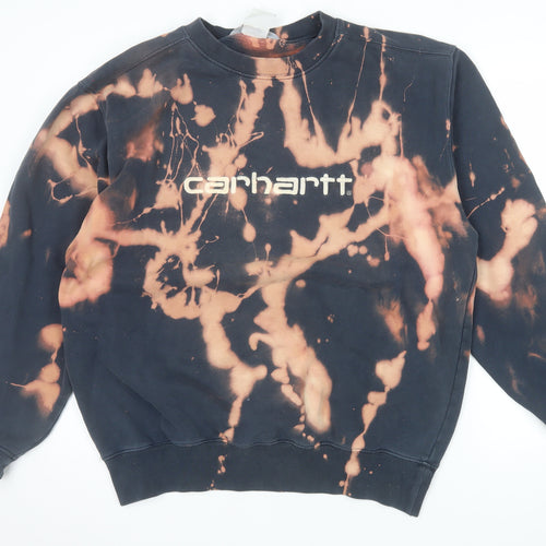 Carhartt Men's Multicoloured Tie Dye Logo Sweatshirt Size L