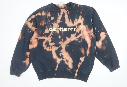 Carhartt Men's Multicoloured Tie Dye Logo Sweatshirt Size L