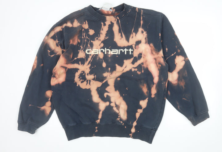 Carhartt Men's Multicoloured Tie Dye Logo Sweatshirt Size L