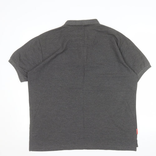 Slazenger Men's Grey Short Sleeve Polo Shirt XL Classic Fit