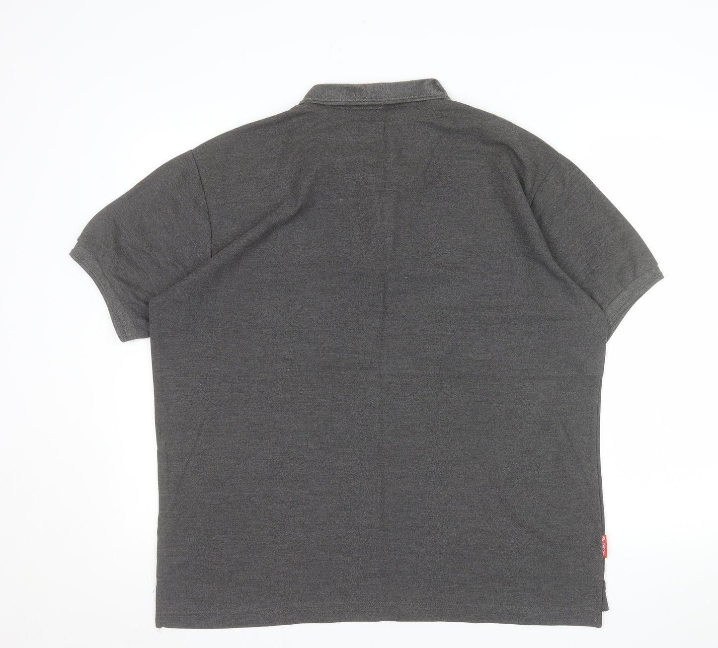 Slazenger Men's Grey Short Sleeve Polo Shirt XL Classic Fit