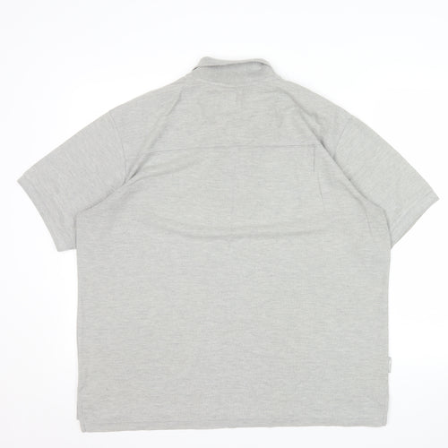 Slazenger Men's Grey XL Regular Fit Polo Shirt Short Sleeve