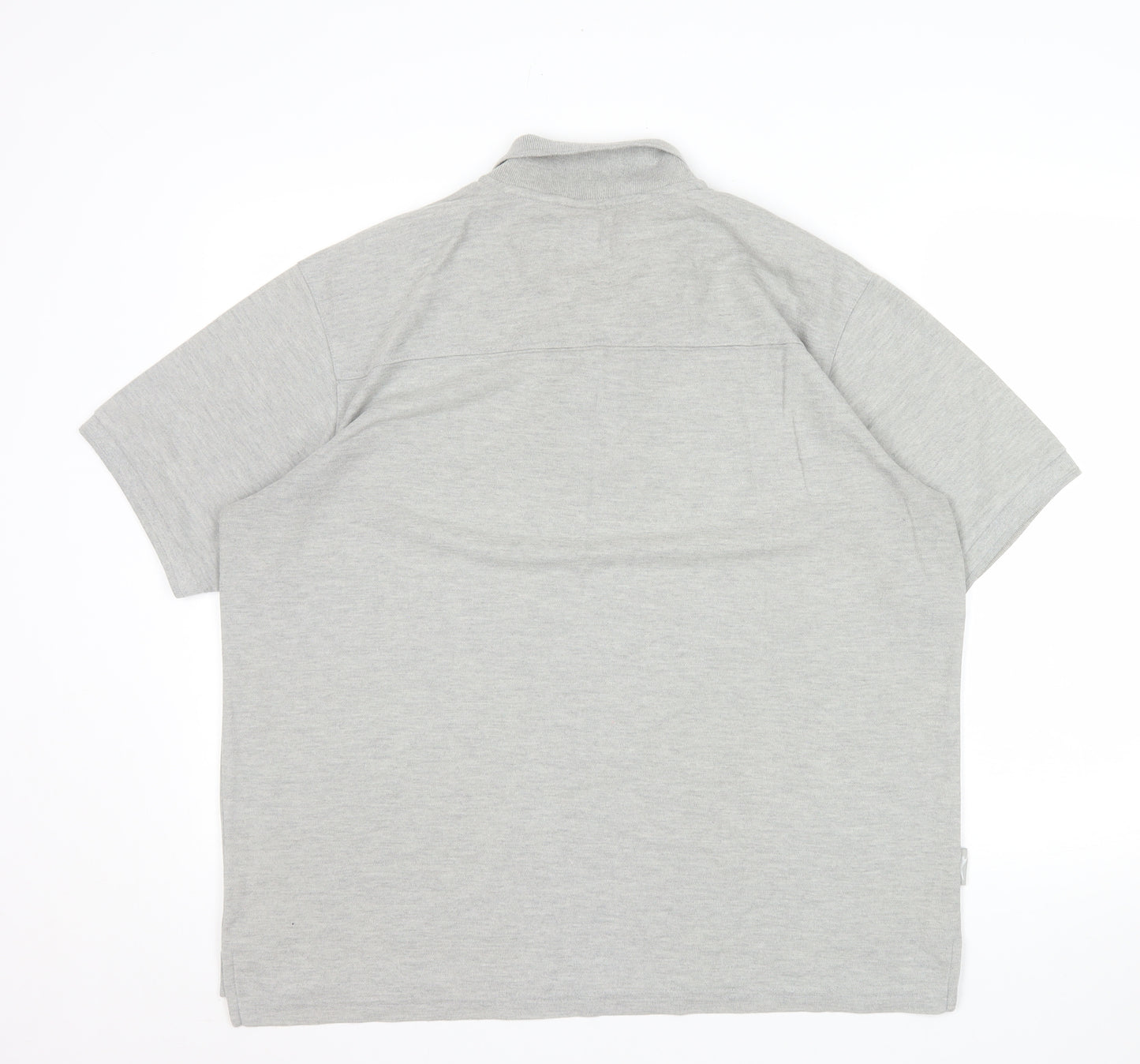 Slazenger Men's Grey XL Regular Fit Polo Shirt Short Sleeve