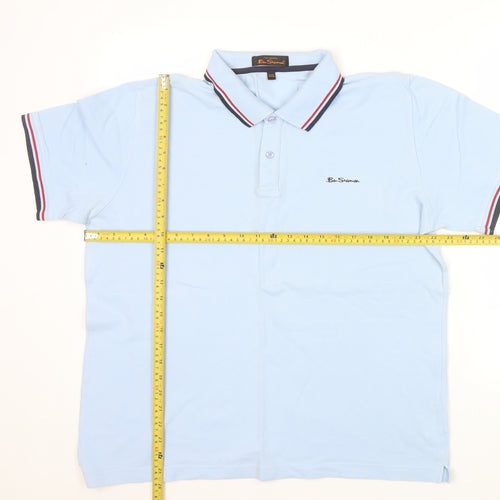 Ben Sherman Men's Blue 2XL Cotton Polo Shirt