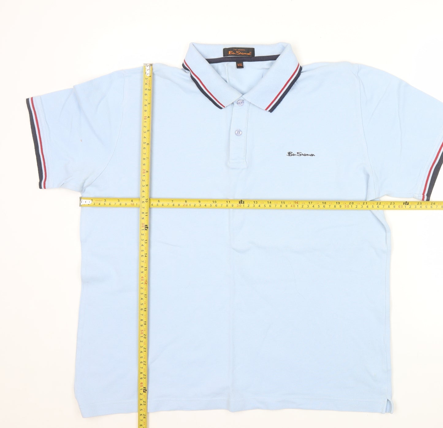Ben Sherman Men's Blue 2XL Cotton Polo Shirt