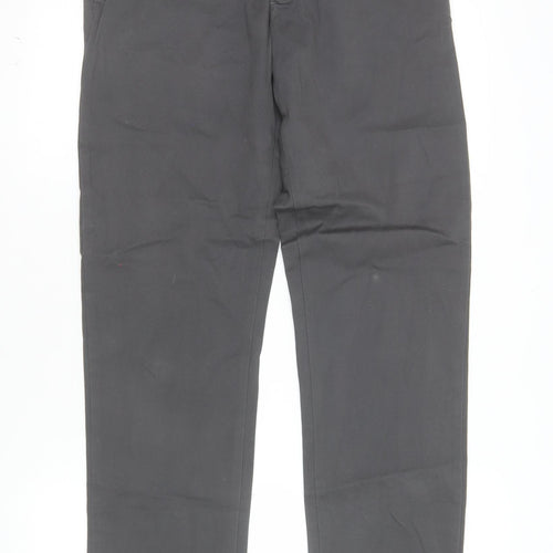 Denim Co Men's Grey Slim Fit Stretch Chino Trousers W32 L34