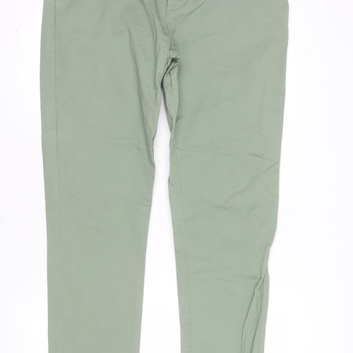 Denim Co Men's Green Slim Fit Chino Trousers W34 L34