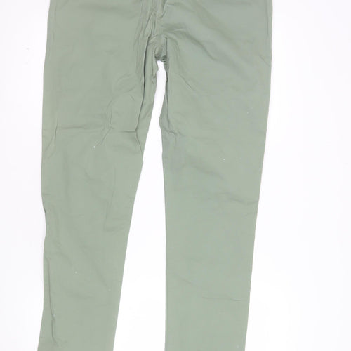 Denim Co Men's Green Slim Fit Chino Trousers W34 L34