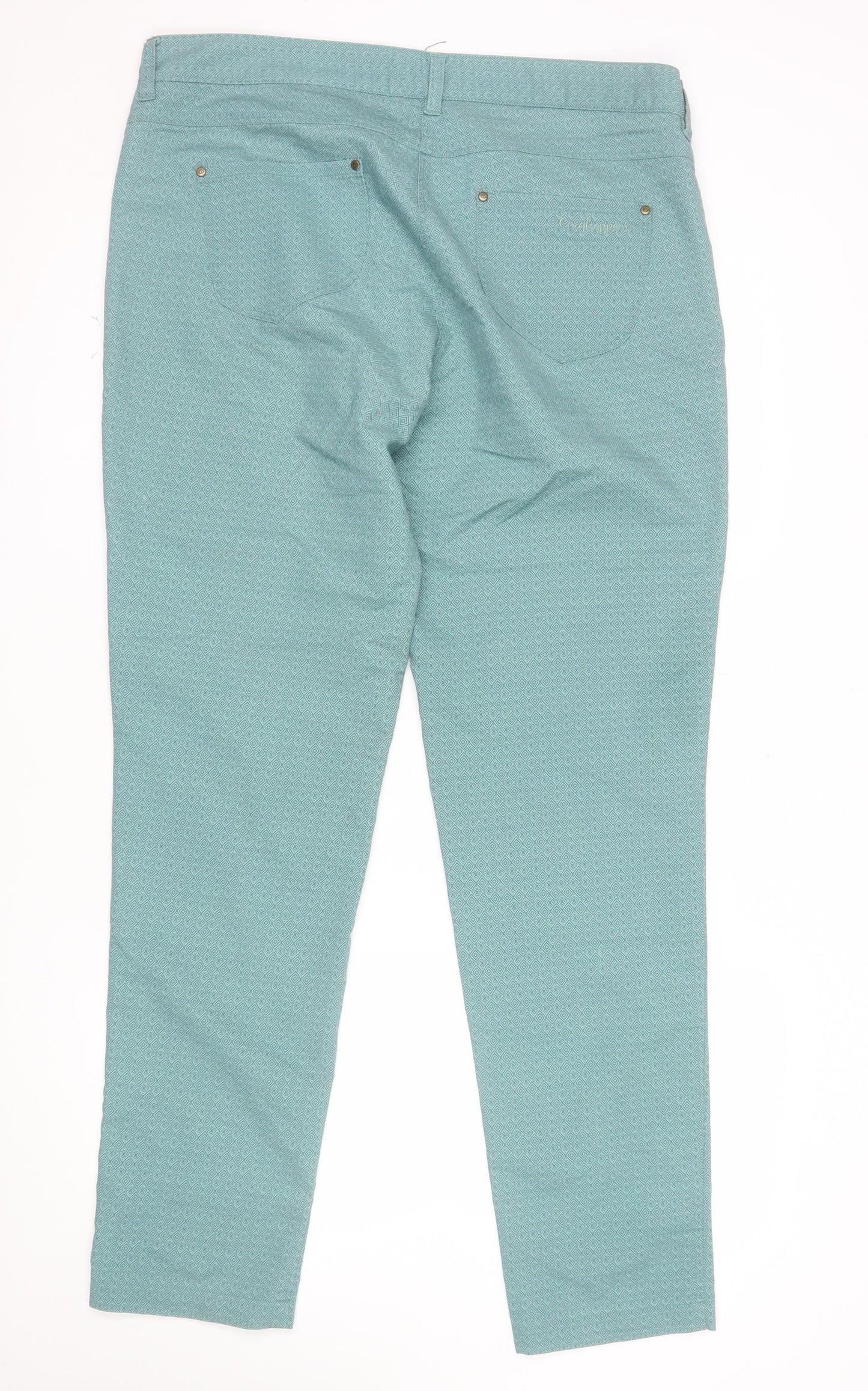 Craghoppers Women's Green Stretch Chino Trousers Size 14