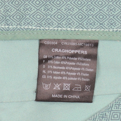 Craghoppers Women's Green Stretch Chino Trousers Size 14