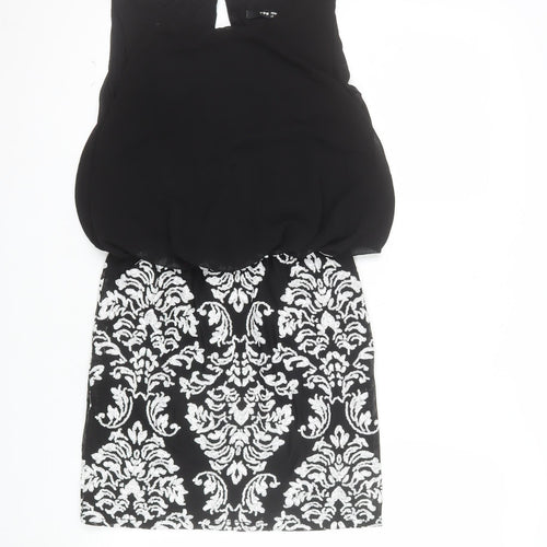 TFNC London Women's Black Sequin Bodycon Dress Size S
