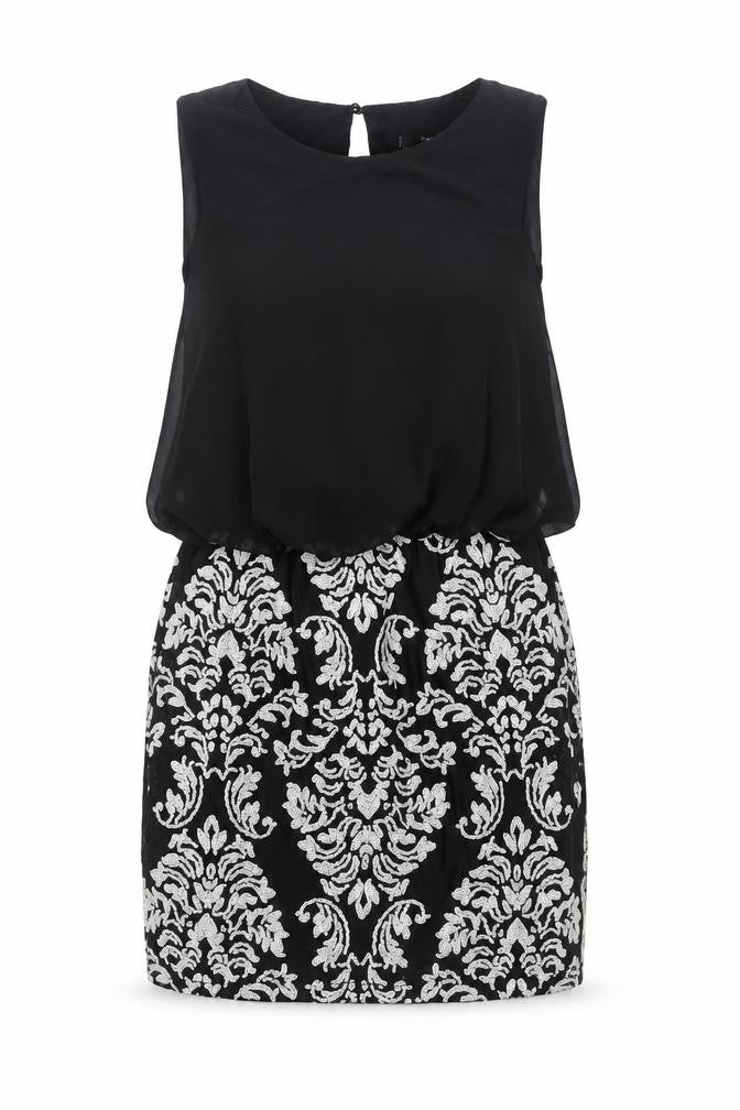 TFNC London Women's Black Sequin Bodycon Dress Size S