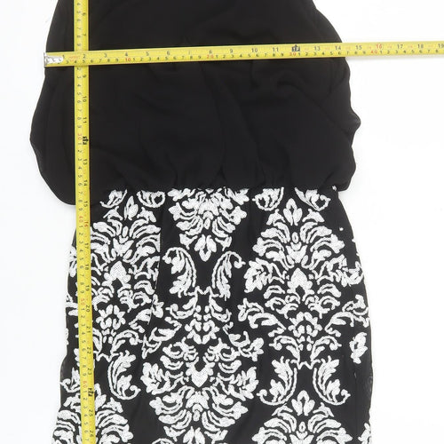 TFNC London Women's Black Sequin Bodycon Dress Size S