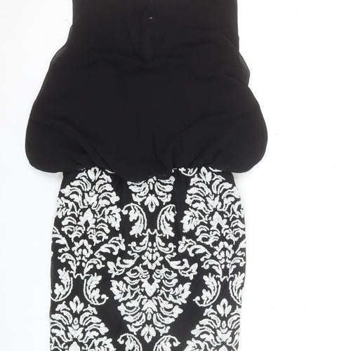 TFNC London Women's Black Sequin Bodycon Dress Size S