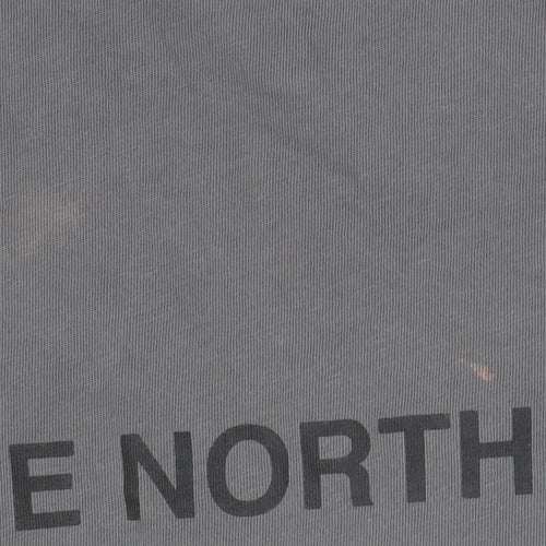 The North Face Boys Grey and White Colourblock XL T-Shirt Short Sleeve Casual