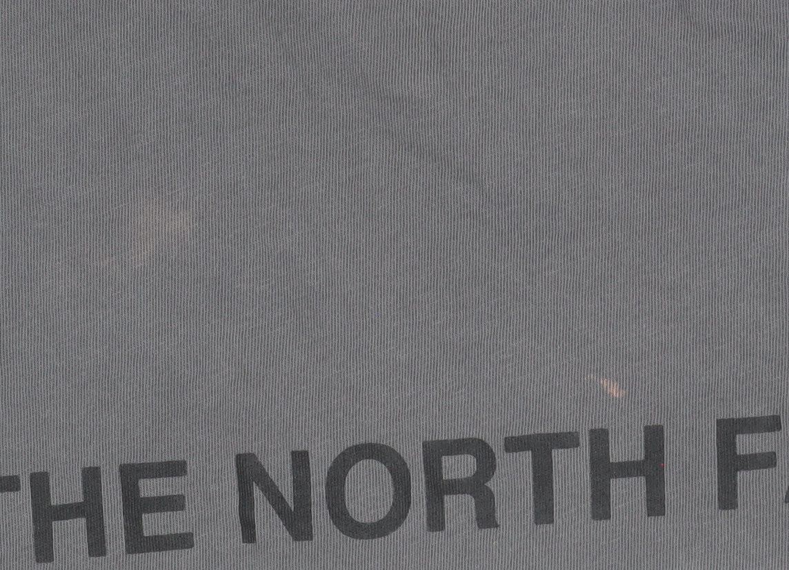 The North Face Boys Grey and White Colourblock XL T-Shirt Short Sleeve Casual