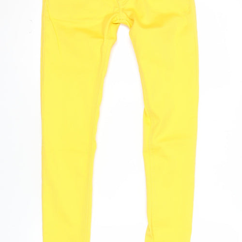 Hello Miss Womens Yellow Skinny Jeans S Slim Fit Stretch Denim