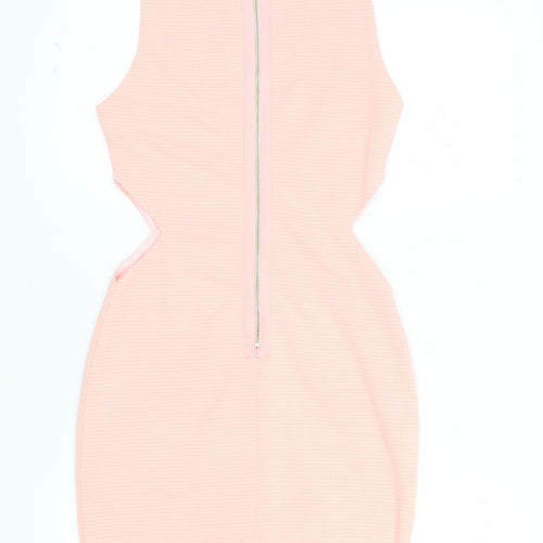 Vera & Lucy Women’s Pink Sleeveless Bodycon Mini Dress S