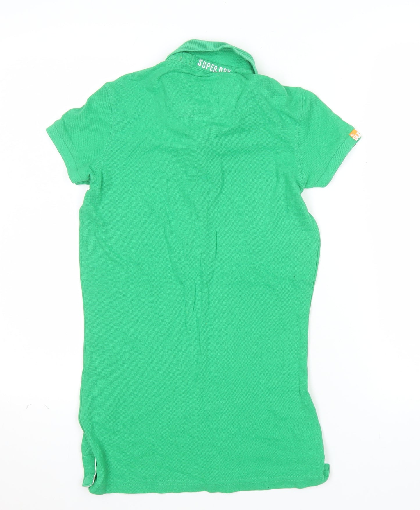 Superdry Women's Green Slim Fit Polo Shirt Size S