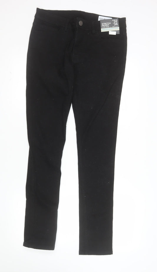 Denim Co. Women's Black Skinny Stretch Jeans Size 12 L34