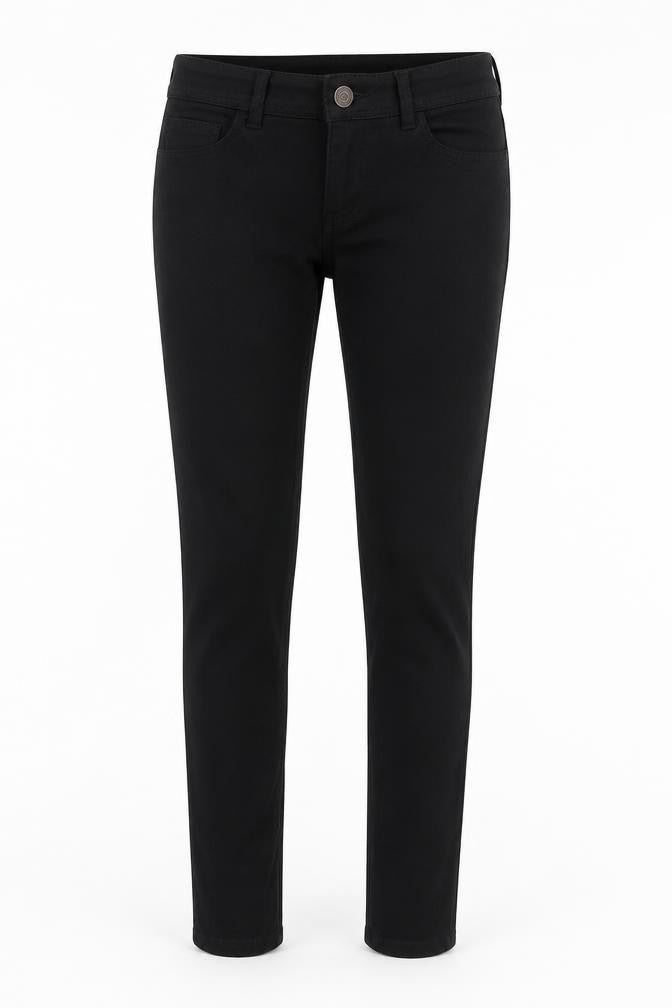 Denim Co. Women's Black Skinny Stretch Jeans Size 12 L34