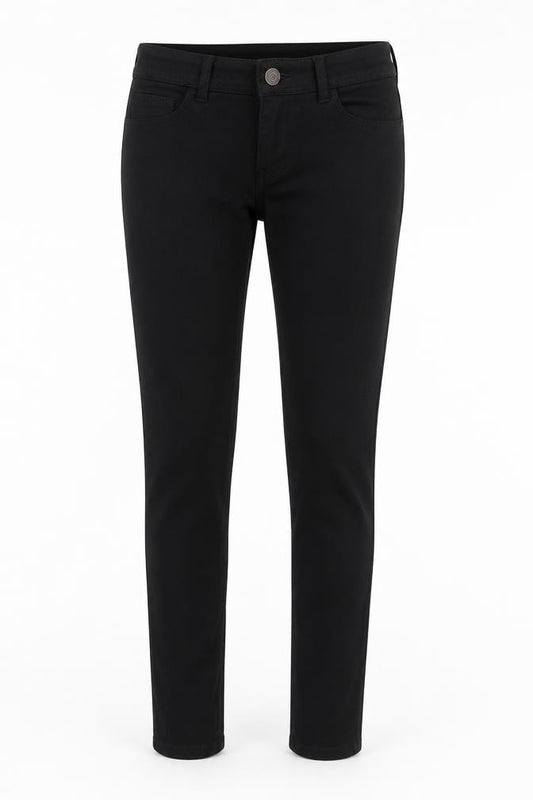 Denim Co. Women's Black Skinny Stretch Jeans Size 12 L34