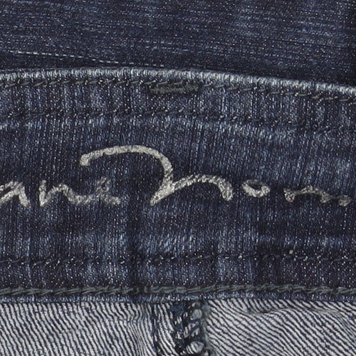Jane Norman Womens Blue Skinny Stretch Studded Jeans Size 10