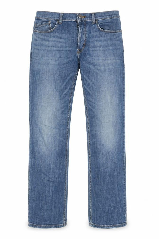 George Men Blue Straight Denim Jeans 34W 33L Regular Fit