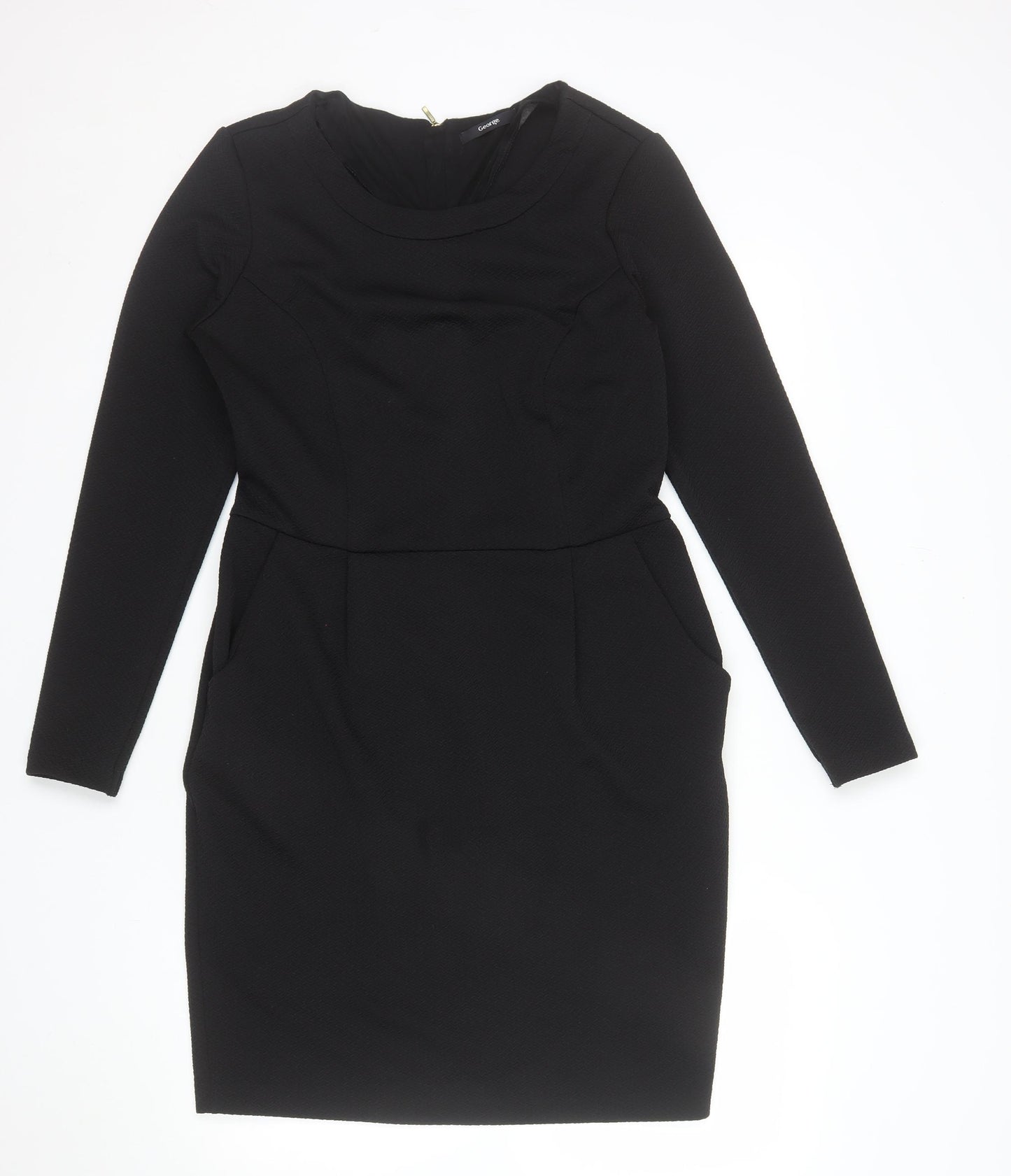 George Women’s Black Bodycon Knee Length Dress Size 14