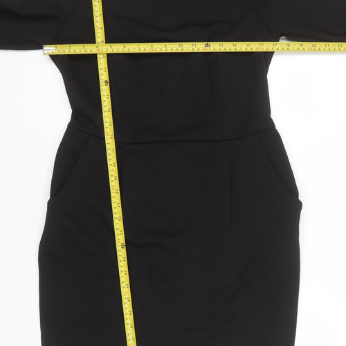 George Women’s Black Bodycon Knee Length Dress Size 14