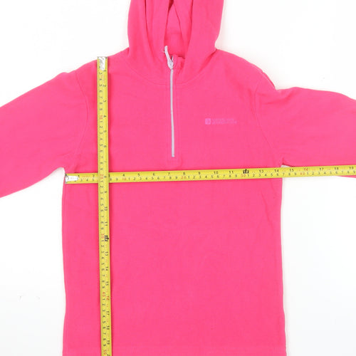 Mountain Warehouse Girls Pink Fleece Pullover Hoodie 9-10 Years
