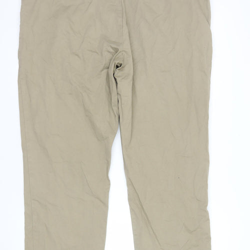 Marks and Spencer Men’s Beige Chino Trousers 42W 29L Regular Fit