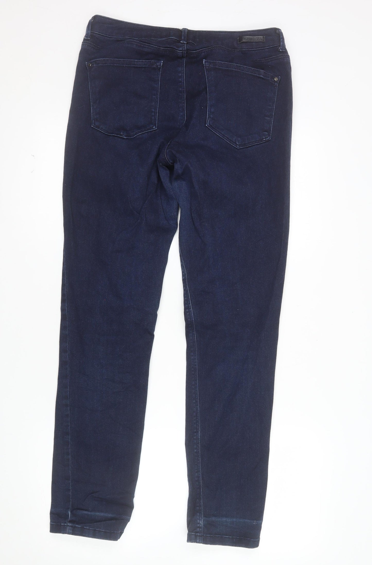BLUE 73 Women's Blue Skinny Jeans Size 14 Regular Stretch Denim