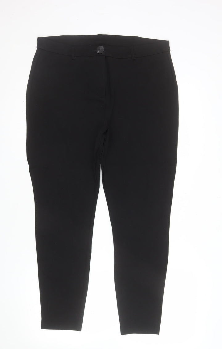 Dorothy Perkins Women’s Black Slim Fit Stretch Trousers UK 16
