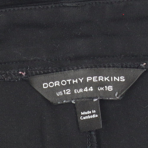 Dorothy Perkins Women’s Black Slim Fit Stretch Trousers UK 16