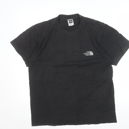 The North Face Men's Black Cotton Graphic Mountain T-Shirt Size S