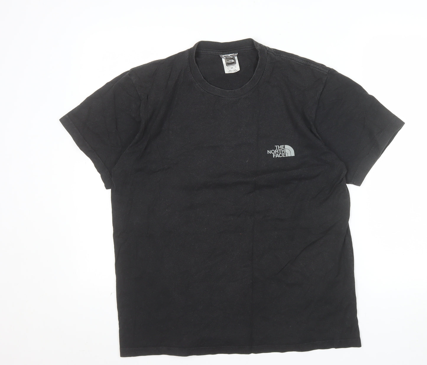 The North Face Men's Black Cotton Graphic Mountain T-Shirt Size S