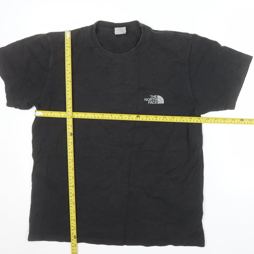 The North Face Men's Black Cotton Graphic Mountain T-Shirt Size S