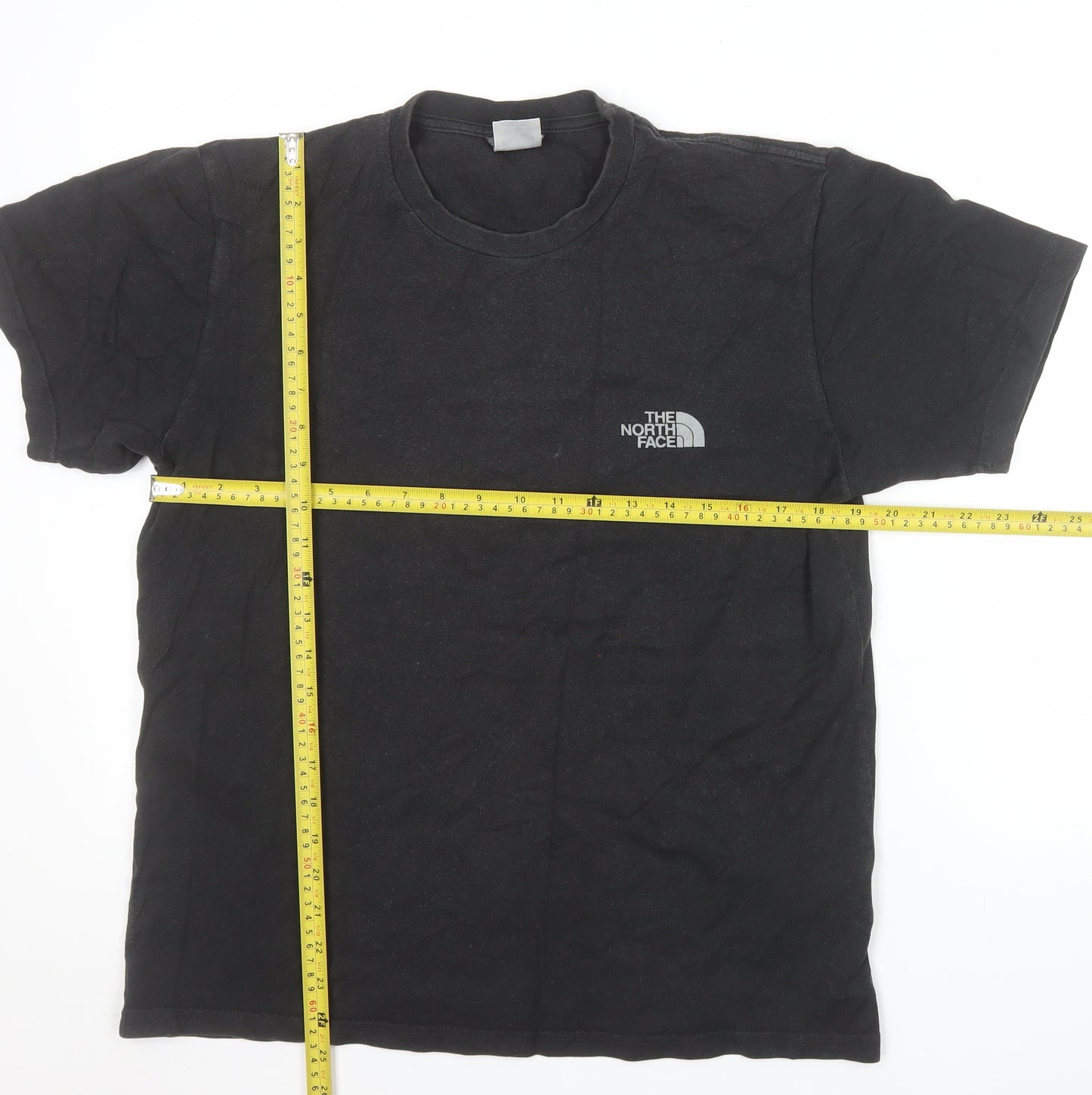 The North Face Men's Black Cotton Graphic Mountain T-Shirt Size S