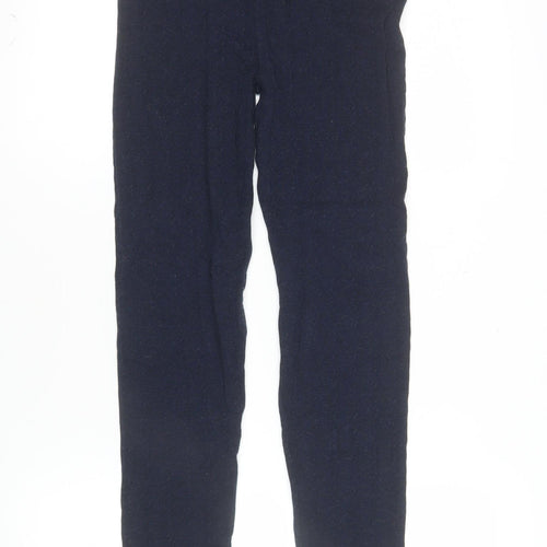 Falmer Heritage Women Blue Knit Cotton Stretch Leggings Size 12