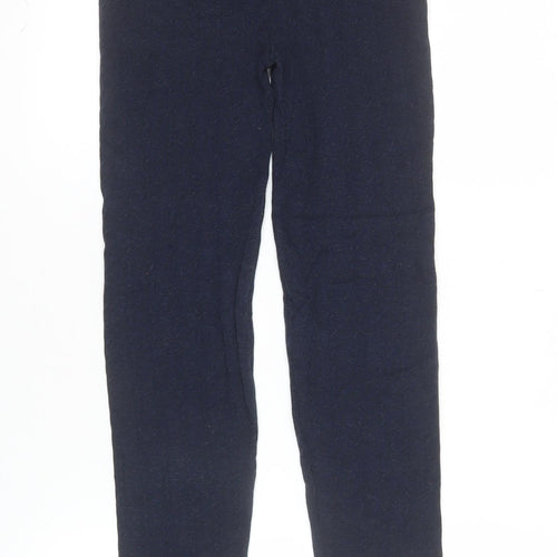 Falmer Heritage Women Blue Knit Cotton Stretch Leggings Size 12
