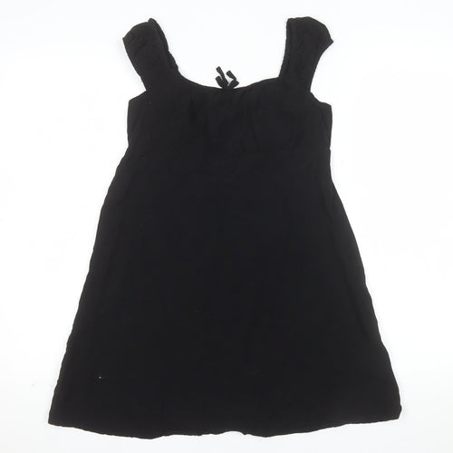Primark Girls Black A-Line Sleeveless Summer Dress 10-11 Years